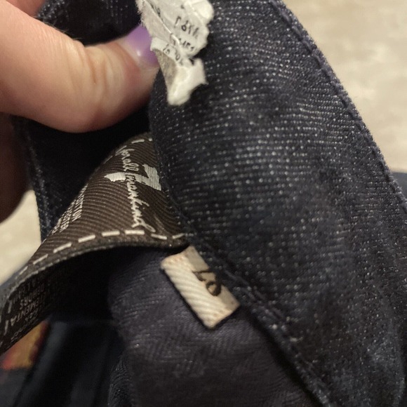 7 For All Mankind A Pocket Dark Wash Bootcut Low Rise Jeans W 28 x L 34 - Picture 7 of 10